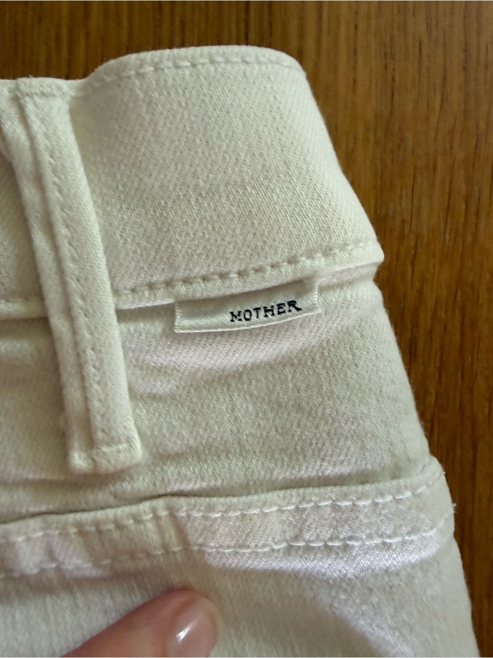 MOTHER High-Rise White Flare Jeans - Picture 5 of 8